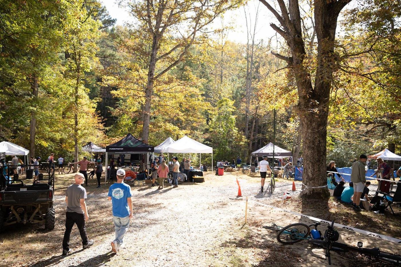 The race village under fall color